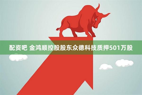 配资吧 金鸿顺控股股东众德科技质押501万股